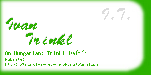 ivan trinkl business card
